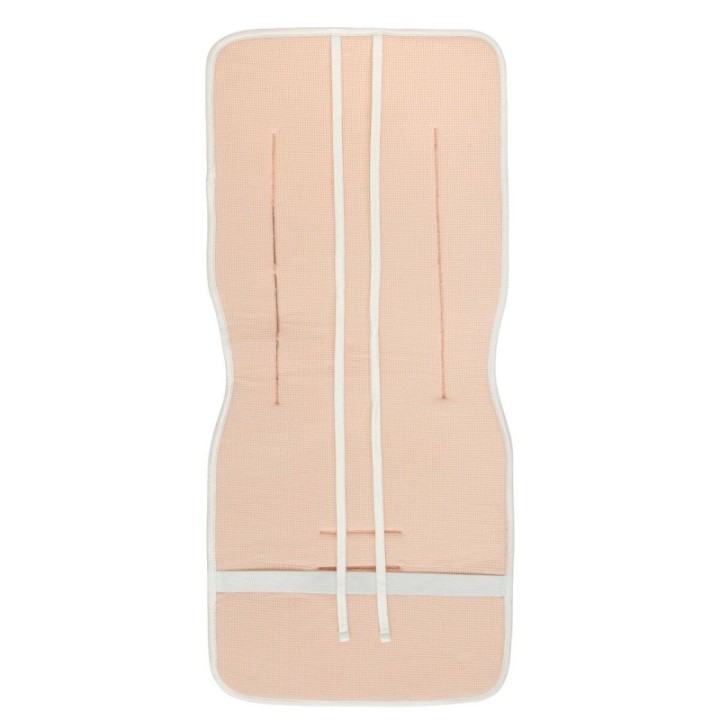 Colchoneta silla de paseo Monet (blanco/rosa) de Bimbidreams