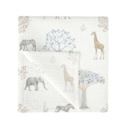 Muselina de bambú 120x120 cm Tanzania (multicolor) de Bimbidreams
