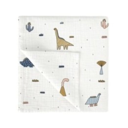 Muselina de bambú 120x120 cm Dinosaurius (color) de Bimbidreams