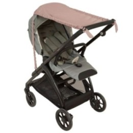 Toldo protector solar para carrito 45x80 Liso (rosa) de Bimbidreams