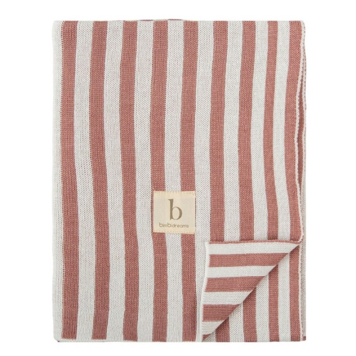 Toquilla de tricot 75x90 cm Bambú Stripes (color) de Bimbidreams