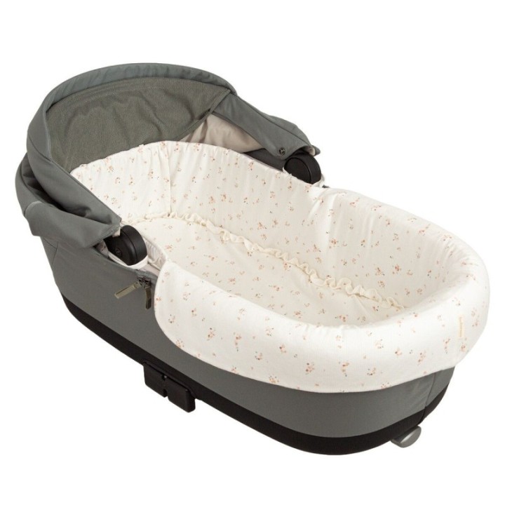 Interior de capazo para carrito Monet (blanco/rosa) de Bimbidreams