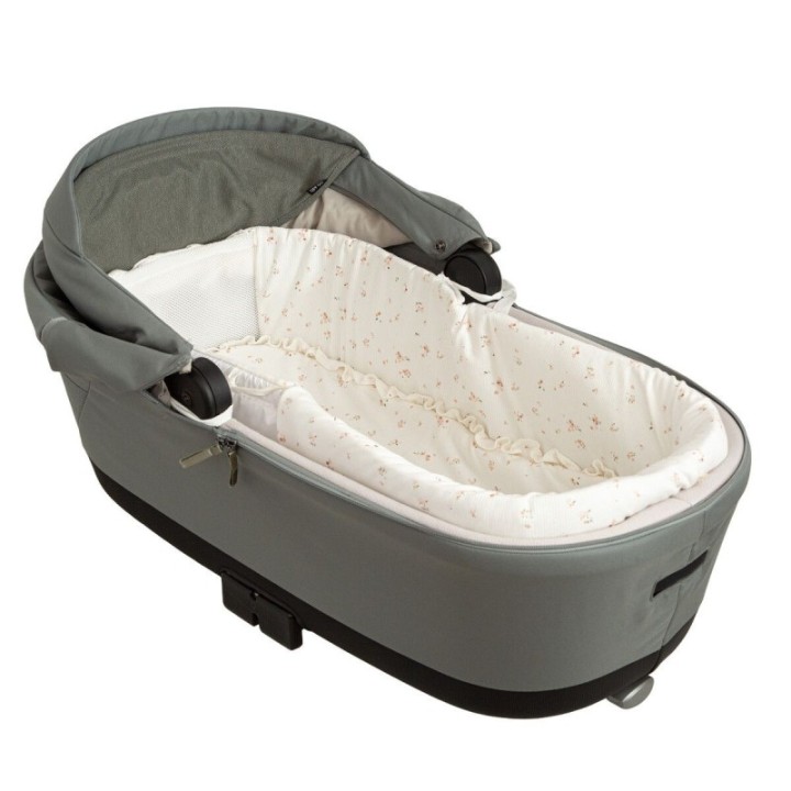 Interior de capazo para carrito Monet (blanco/rosa) de Bimbidreams