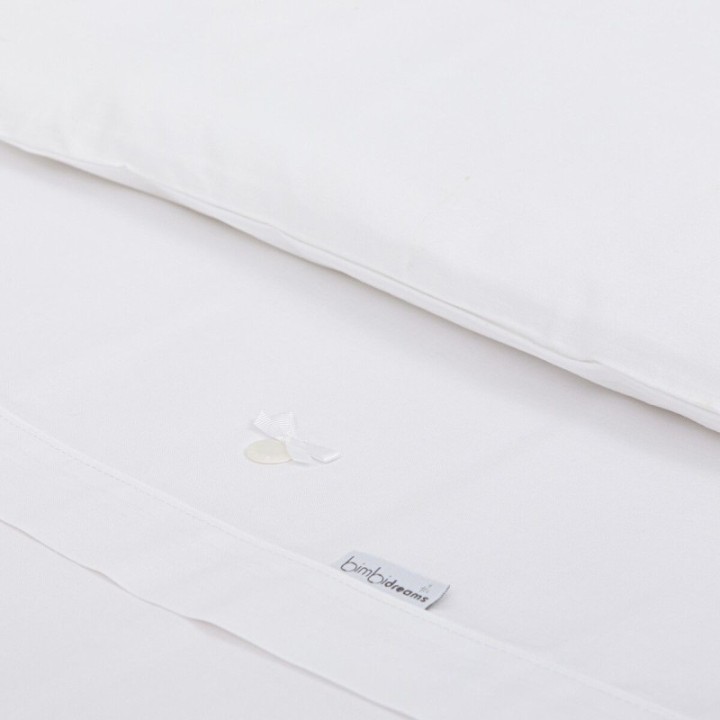 Tríptico sábanas 100% algodón cuna 60x120 Toscana (blanco) de Bimbidreams
