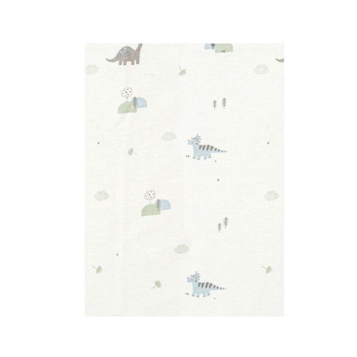 Sábana bajera de punto cuna mini 50x80 Trex (blanco/verde) de Bimbidreams