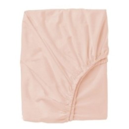 Sábana bajera de punto cuna 60x120 Bambú (rosa) de Bimbidreams