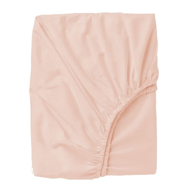 Sábana bajera de punto cuna 60x120 Bambú (rosa) de Bimbidreams