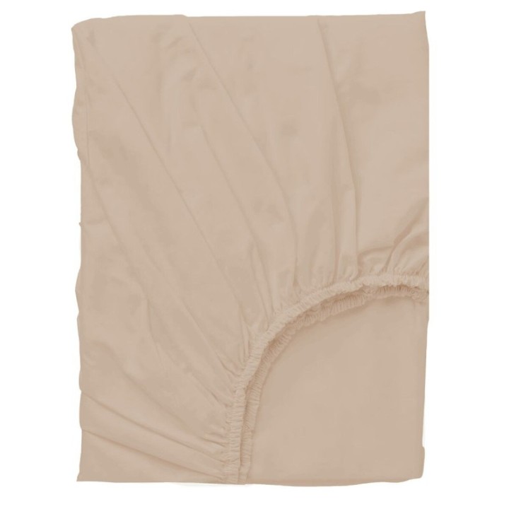 Sábana bajera de punto cuna 60x120 Bambú (beige) de Bimbidreams