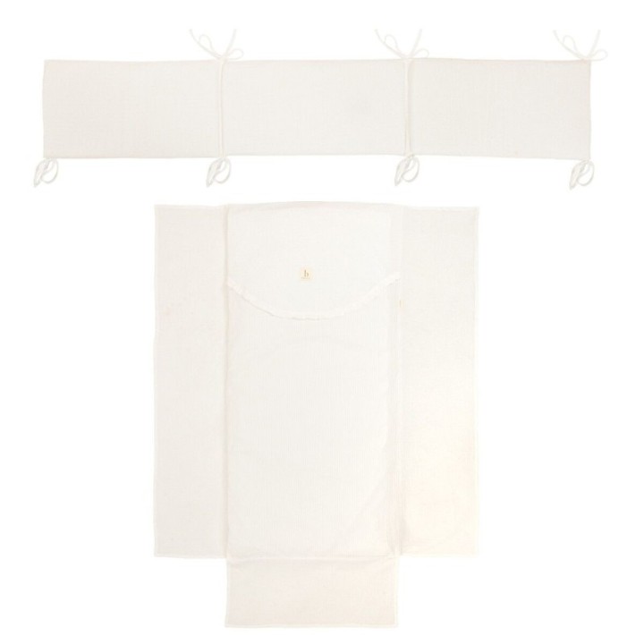 Edredón con protector cuna 60x120 Cloud (blanco) de Bimbidreams