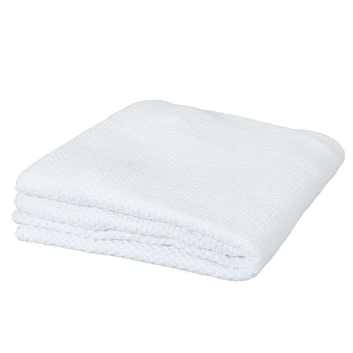 Toquilla de tricot 75x90 cm Liso (blanco) de Bimbidreams