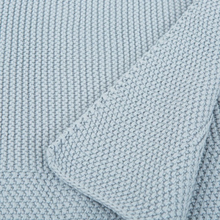 Toquilla de tricot 75x90 cm Liso (azul) de Bimbidreams