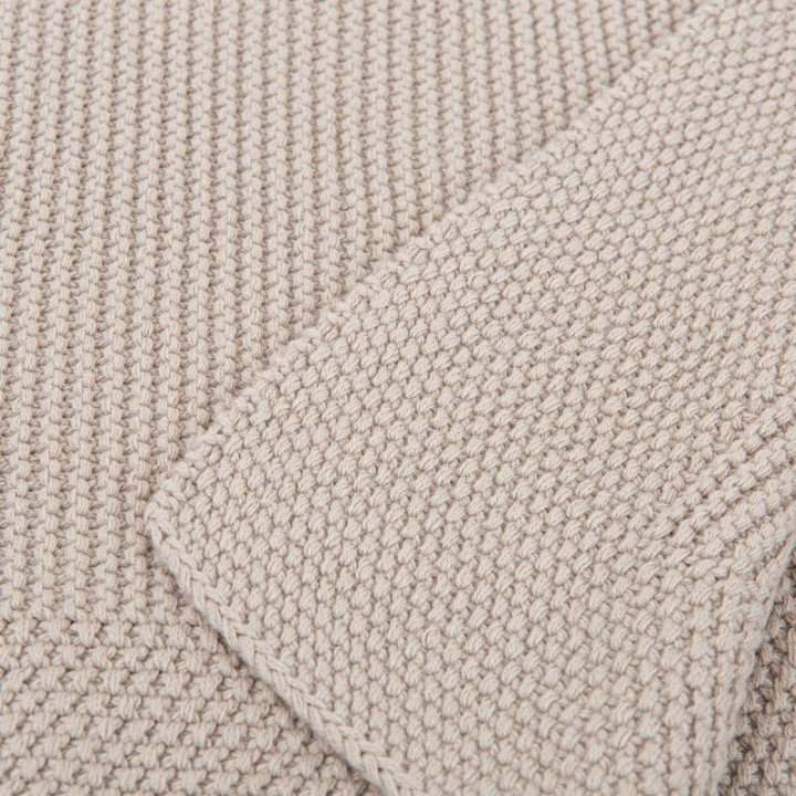 Toquilla de tricot 75x90 cm Liso (beige) de Bimbidreams