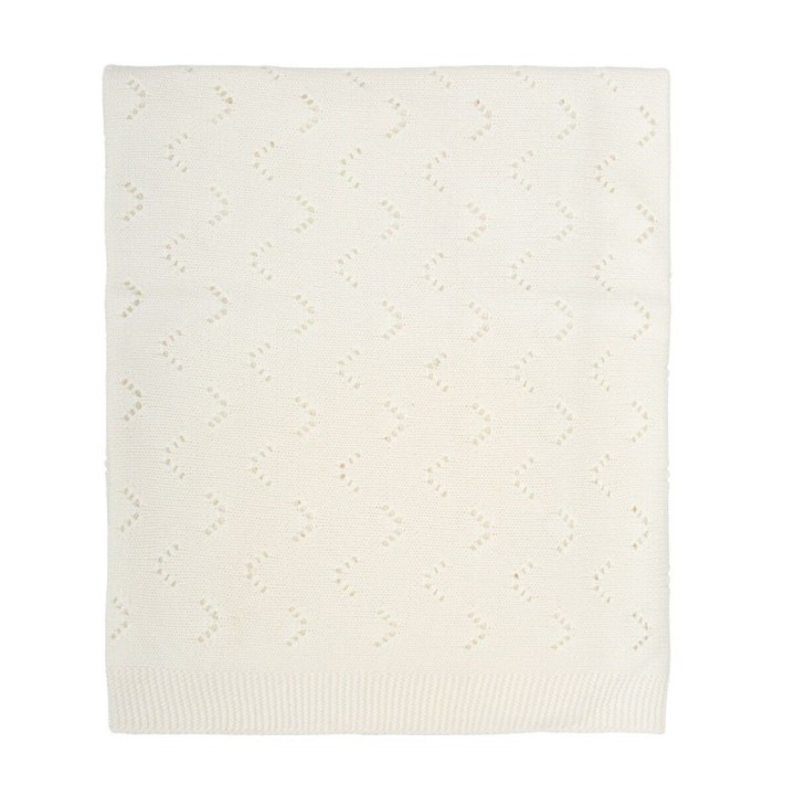 Toquilla de tricot 75x90 cm New Quilt (blanco) de Bimbidreams