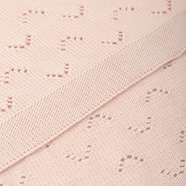 Toquilla de tricot 75x90 cm New Quilt (rosa) de Bimbidreams