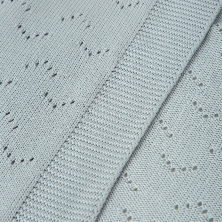 Toquilla de tricot 75x90 cm New Quilt (azul) de Bimbidreams