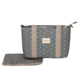Bolso pañalera crossbody con cambiador Dalia (verde) de Bimbidreams