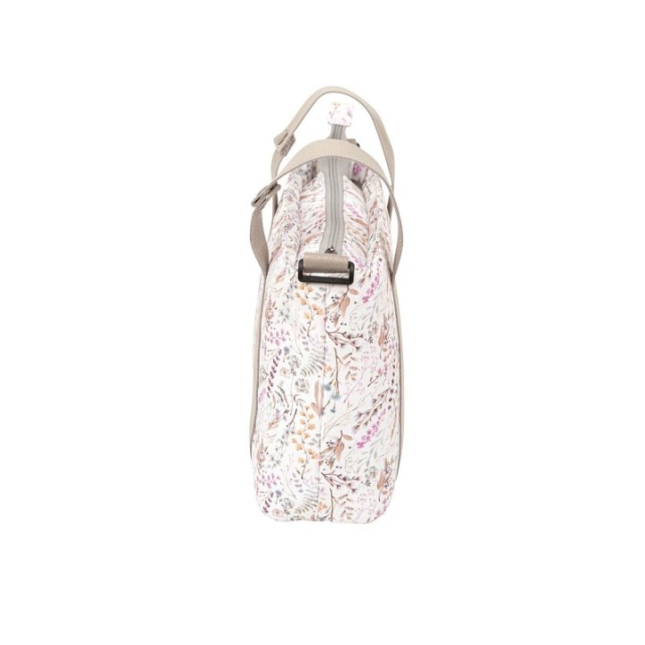 Bolso pañalera crossbody con cambiador Niza (blanco/lila) de Bimbidreams