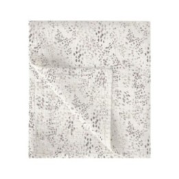 Muselina de bambú 120x120 cm Dots (blanco/lino) de Bimbidreams