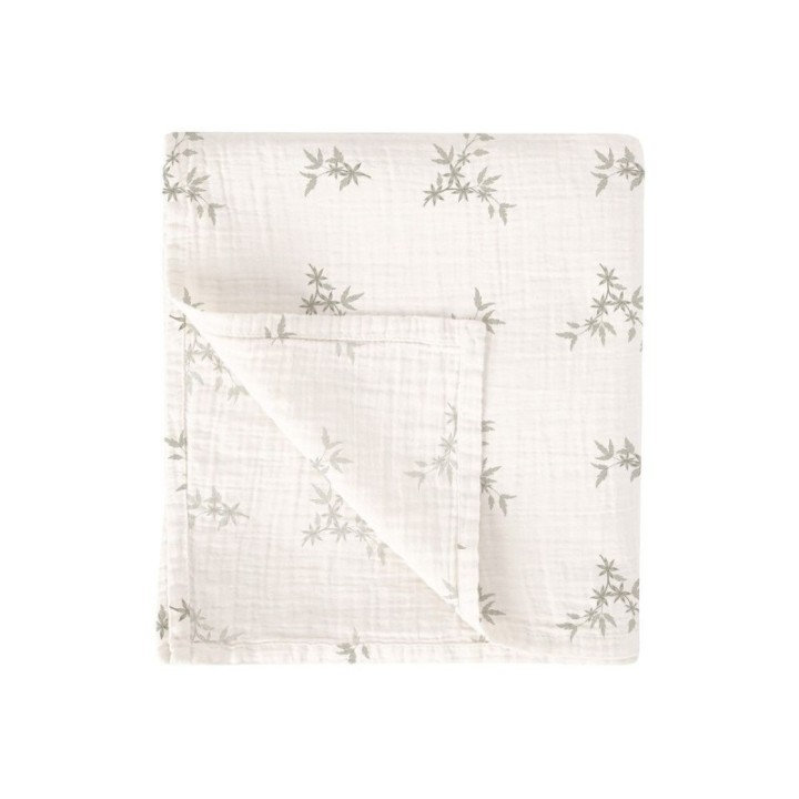 Muselina de bambú 120x120 cm Isolda (verde) de Bimbidreams
