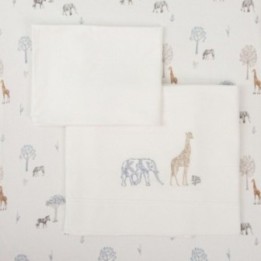 Tríptico de punto cuna 60x120 Tanzania (multicolor) de Bimbidreams
