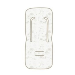 Colchoneta silla de paseo Noé (blanco/lino) de Bimbidreams