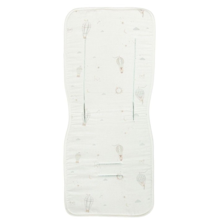 Colchoneta silla de paseo Blue Sky (blanco/verde) de Bimbidreams
