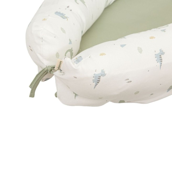 Cuna nido reductor Trex (blanco/verde) de Bimbidreams