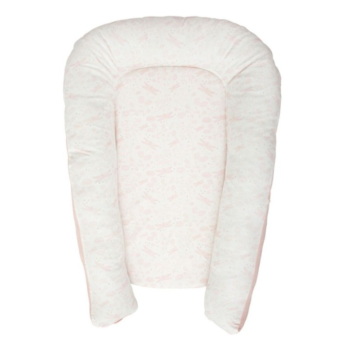 Cuna nido reductor Dafne (blanco/rosa) de Bimbidreams