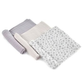Muselinas de bambú grandes 80x80 de Jané (pack 3)