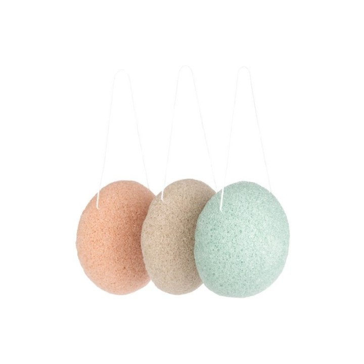 Set de 3 esponjas Konjac naturales de Jané