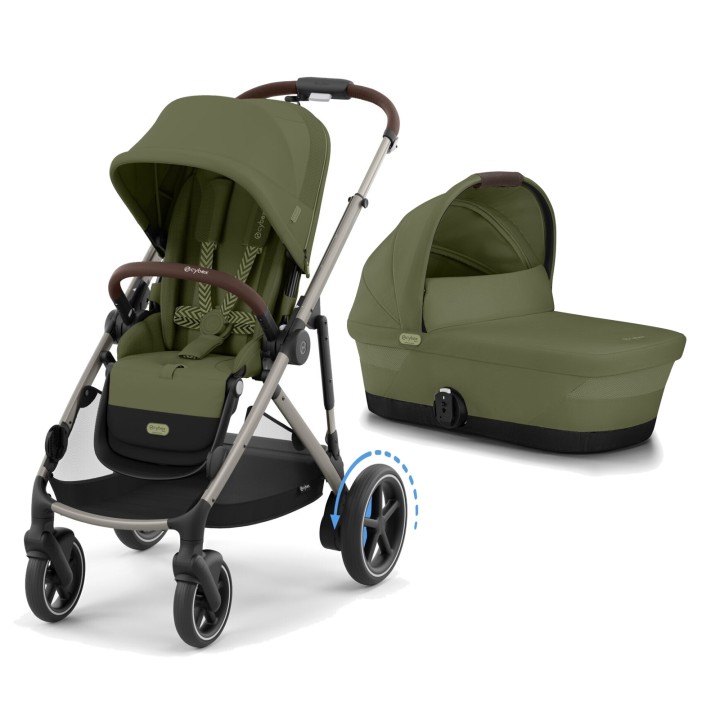 Dúo e-Gazelle S de Cybex - Moss Green