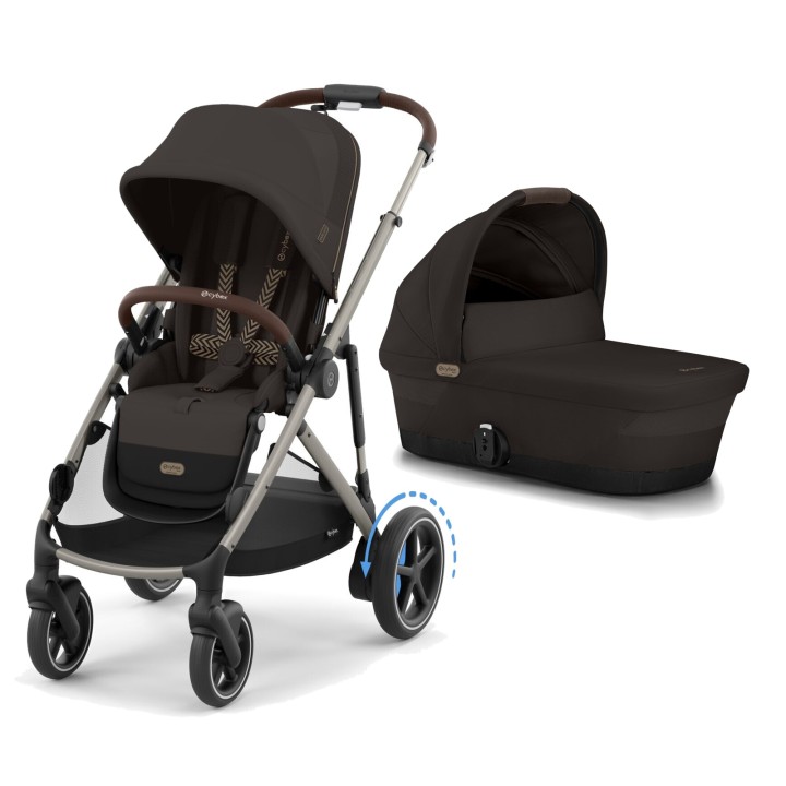 Dúo e-Gazelle S de Cybex - Chocolate Brown