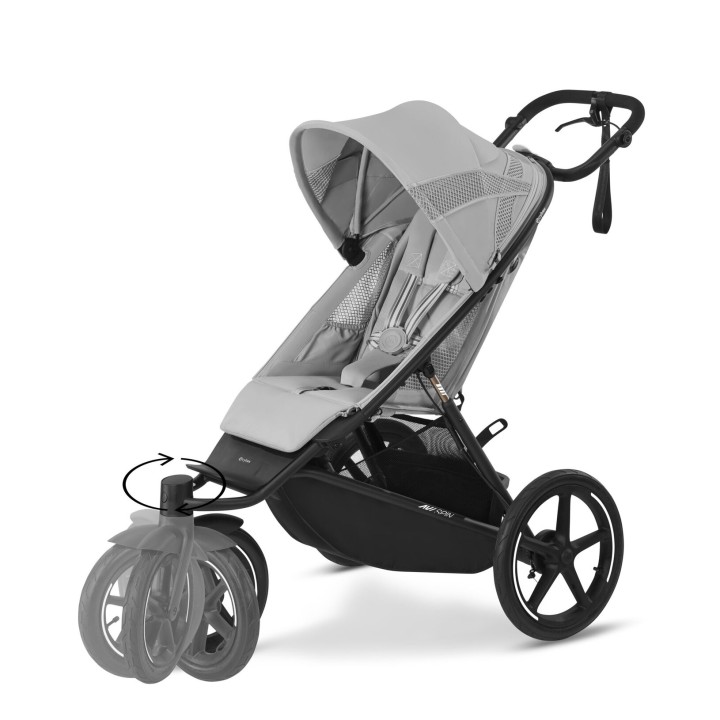 Cadeira de passeio Avi Spin da Cybex - Fog Grey