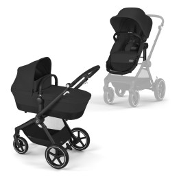 Carrinho Eos Lux 2 em 1 da Cybex - Moon Black