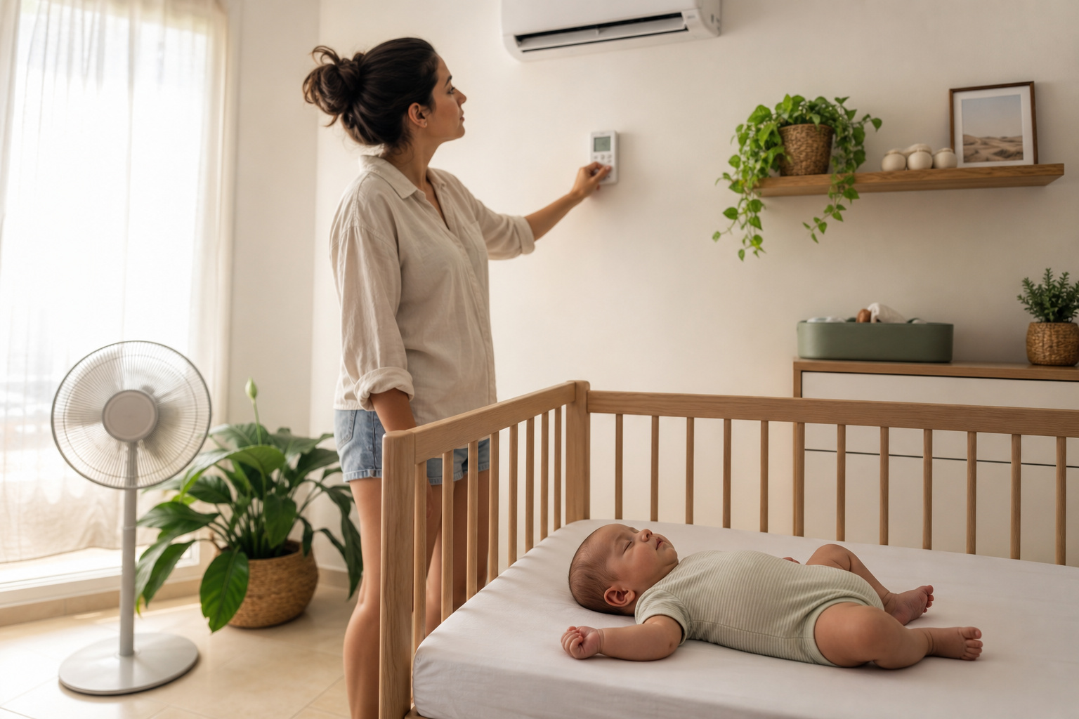 Ar condicionado e ventoinha com bebés: como usar com segurança