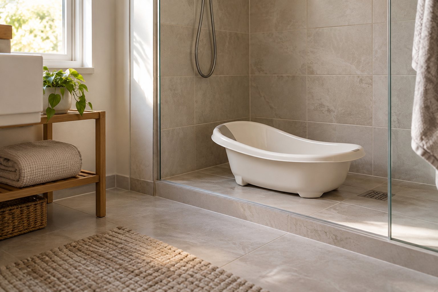 Bañera de bebé plegable, con soporte o con cambiador: cómo elegir
