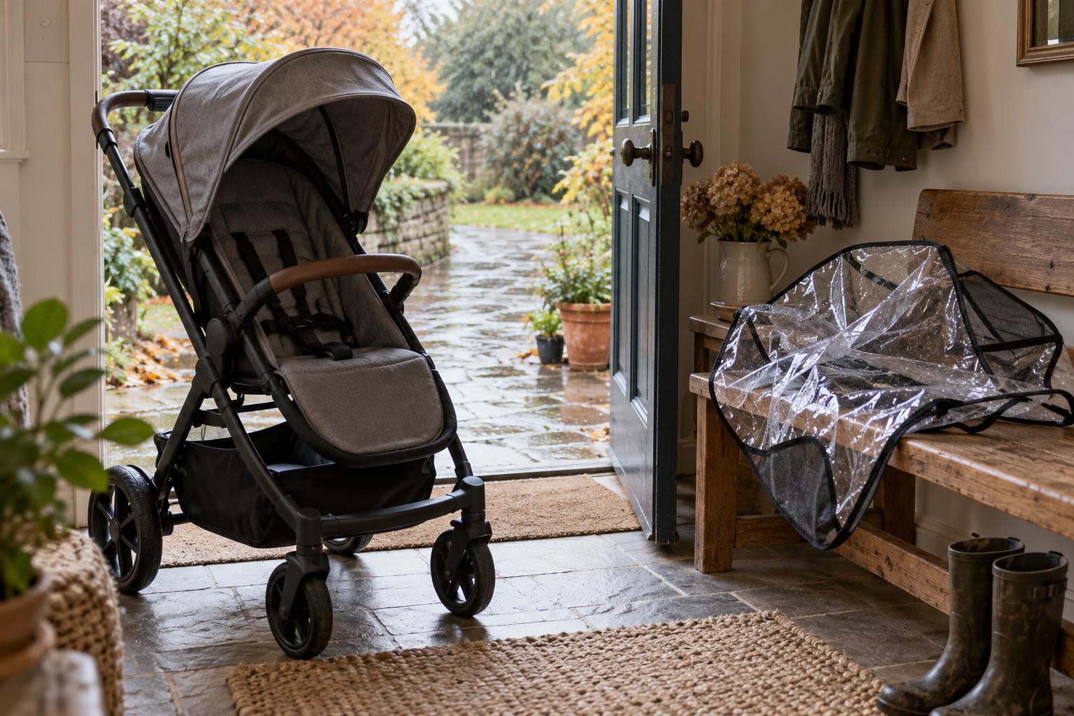 Burbuja de lluvia para el carrito: compatibilidad y uso seguro