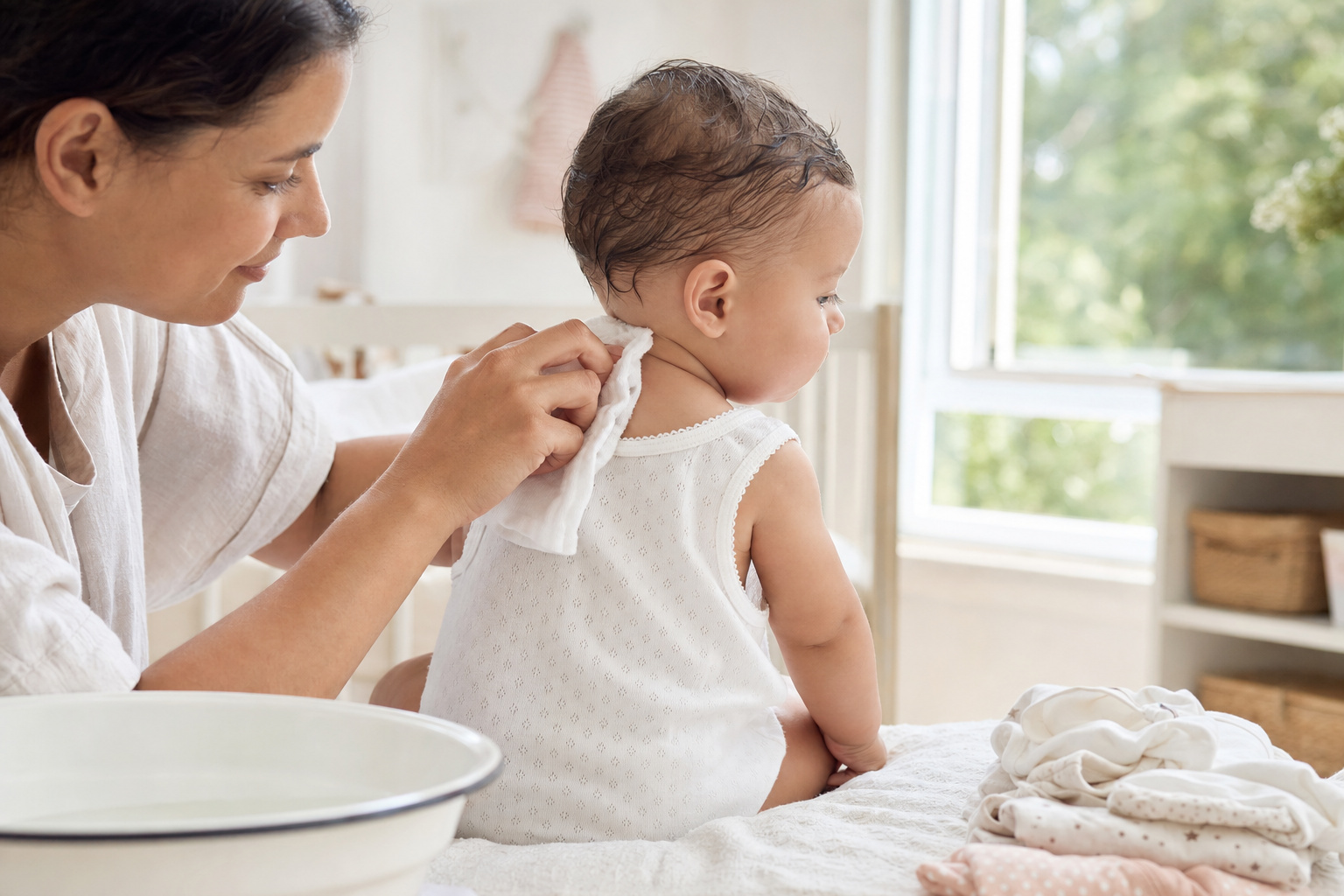 Sudamina y granitos por calor en bebés: qué es, cómo aliviarla y cuándo consultar