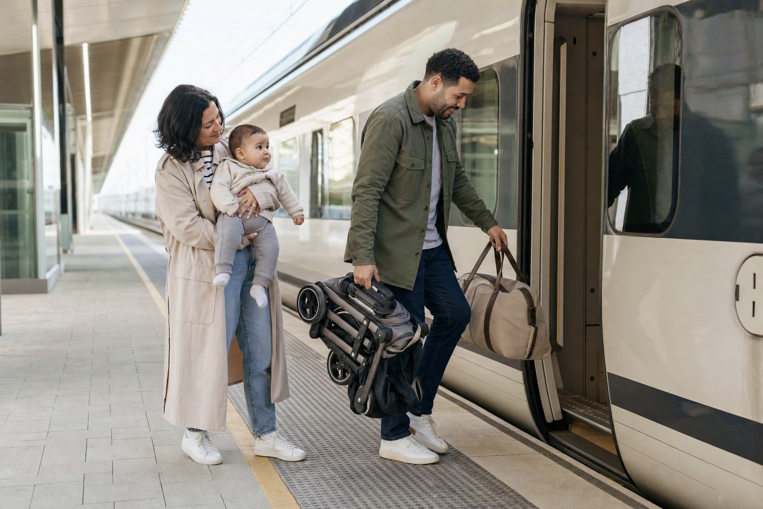 Viajar en tren con bebé: carrito, equipaje, lactancia y sueño
